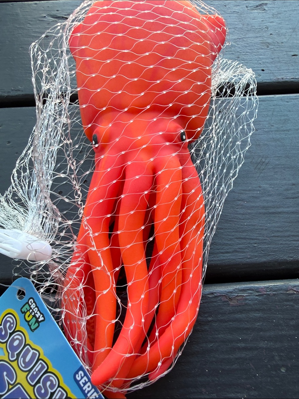*VIRAL RARE* Squishy Red Squid Toy - Crazy Fun! RMS . NEW with tags! - Picture 2 of 6